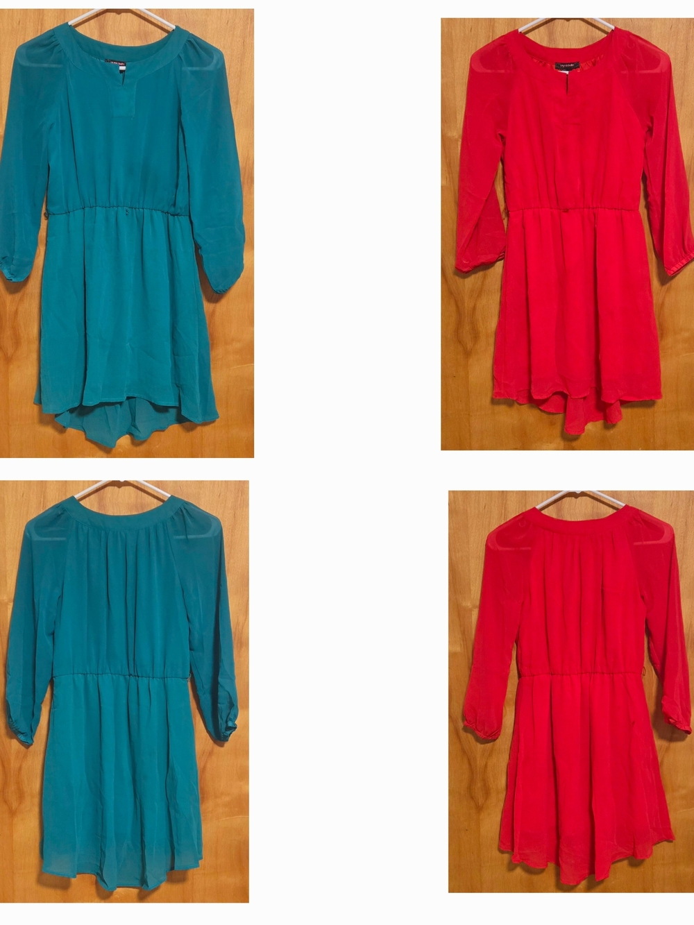 MYMICHELLE CHIFFON FASHION GIRL DRESS GREEN OR PINK